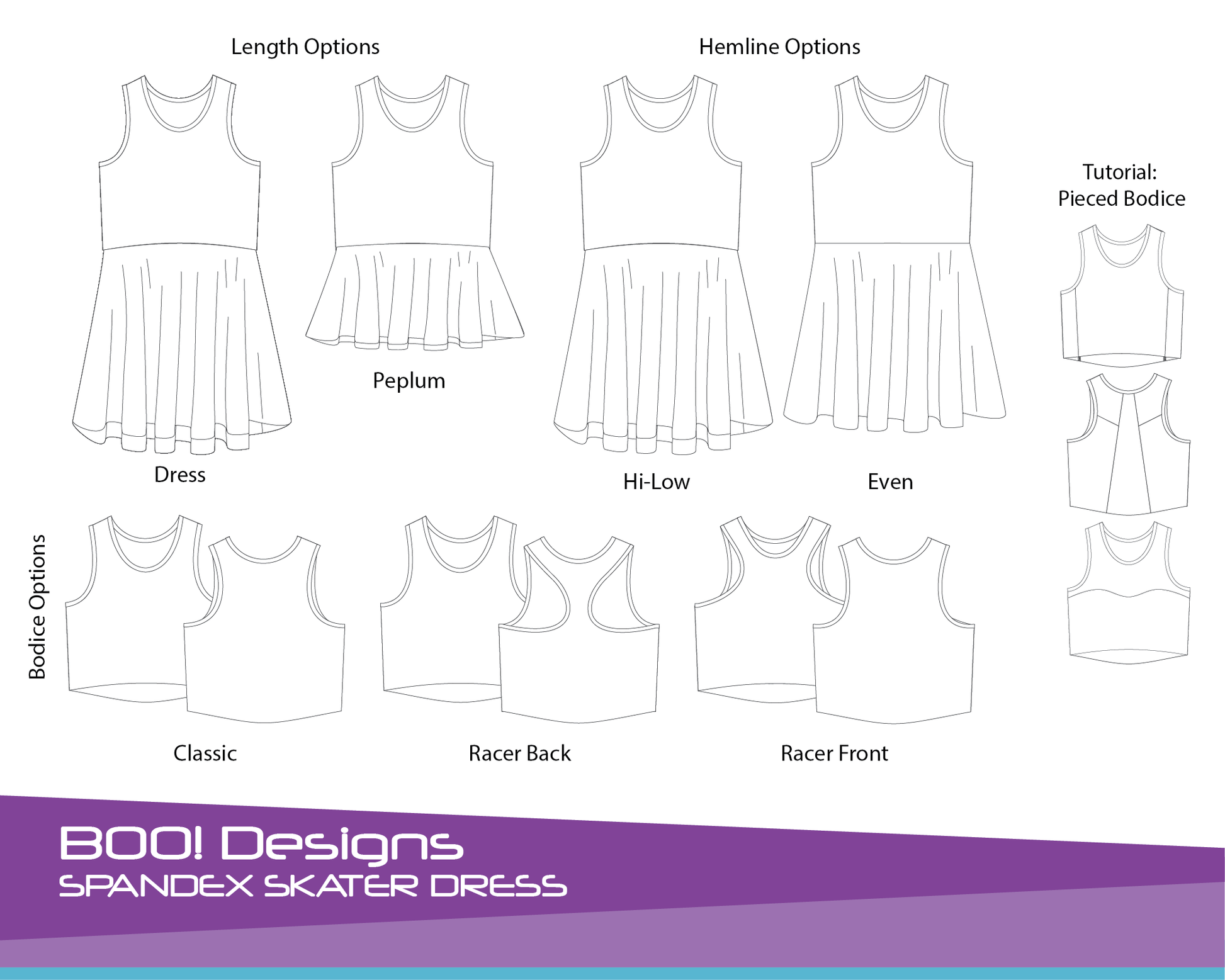 PDF Pattern: Spandex Skater Dress PDF Pattern