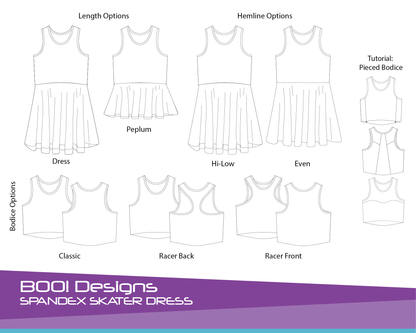PDF Pattern: Spandex Skater Dress PDF Pattern