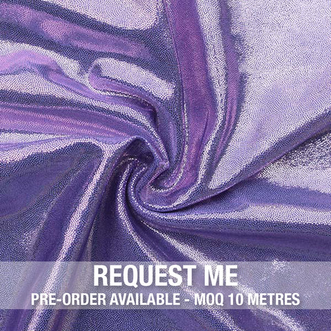 Spandex Metallic Solid Lilac