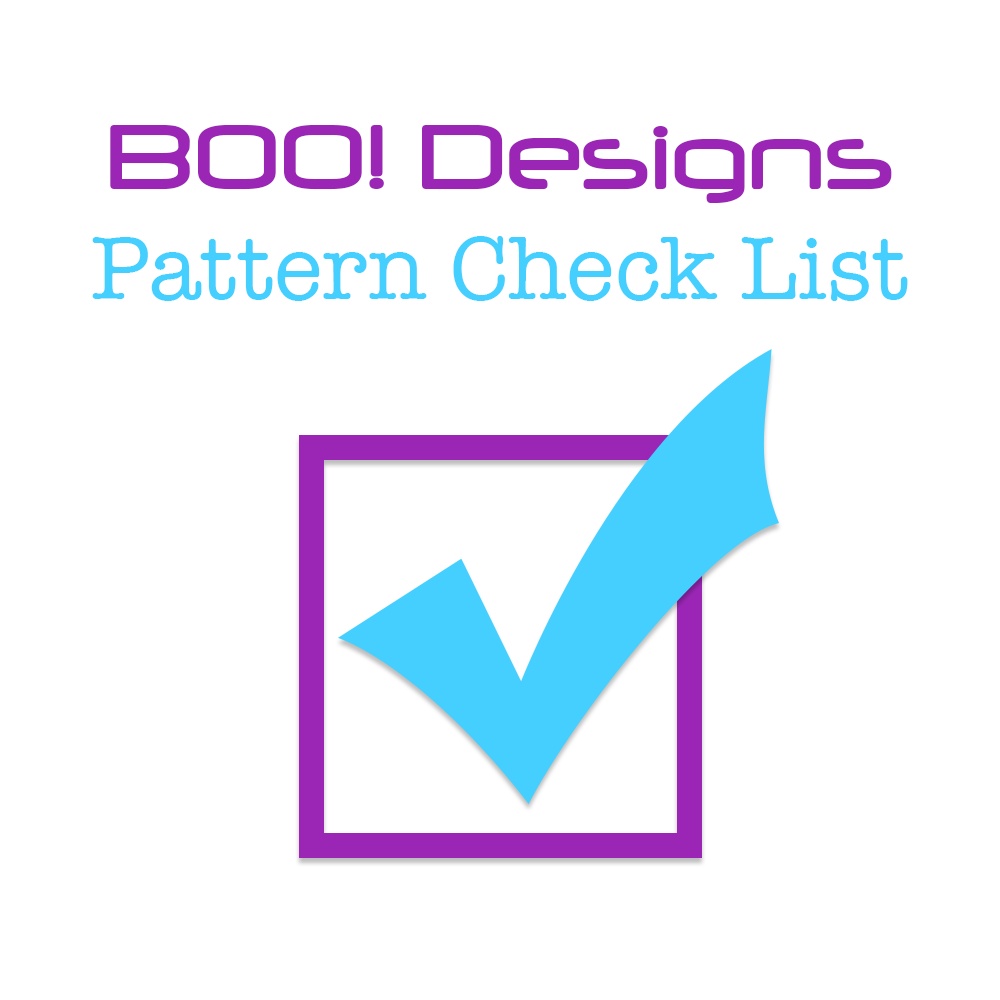 Checklist Pattern PDF Pattern: Checklist – BOO Designs