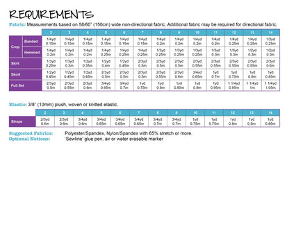 PDF Pattern: Concert Set PDF Pattern