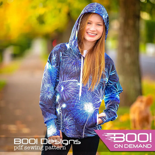 PDF Pattern: Drop Shoulder Hoodie PDF Pattern