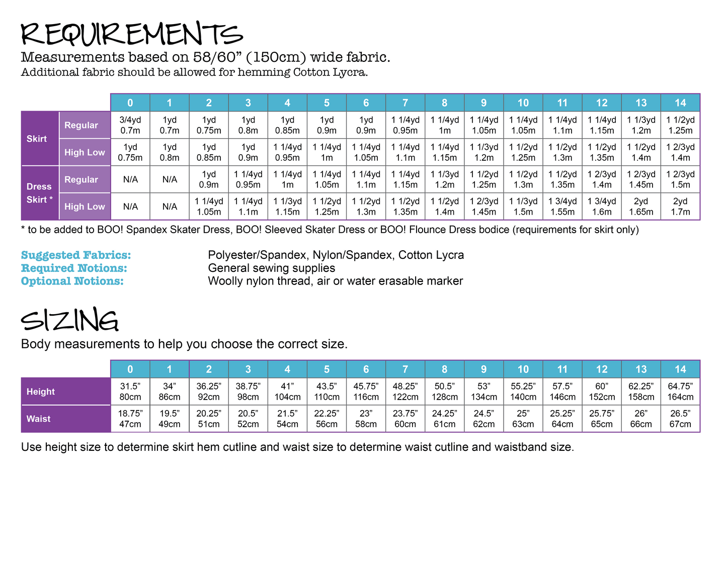 PDF Pattern: Pixie Skirt PDF Pattern