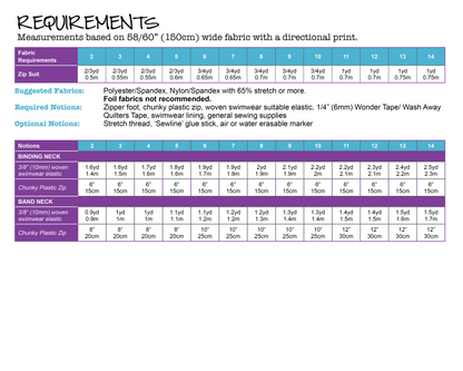 PDF Pattern: Zip Suit PDF Pattern