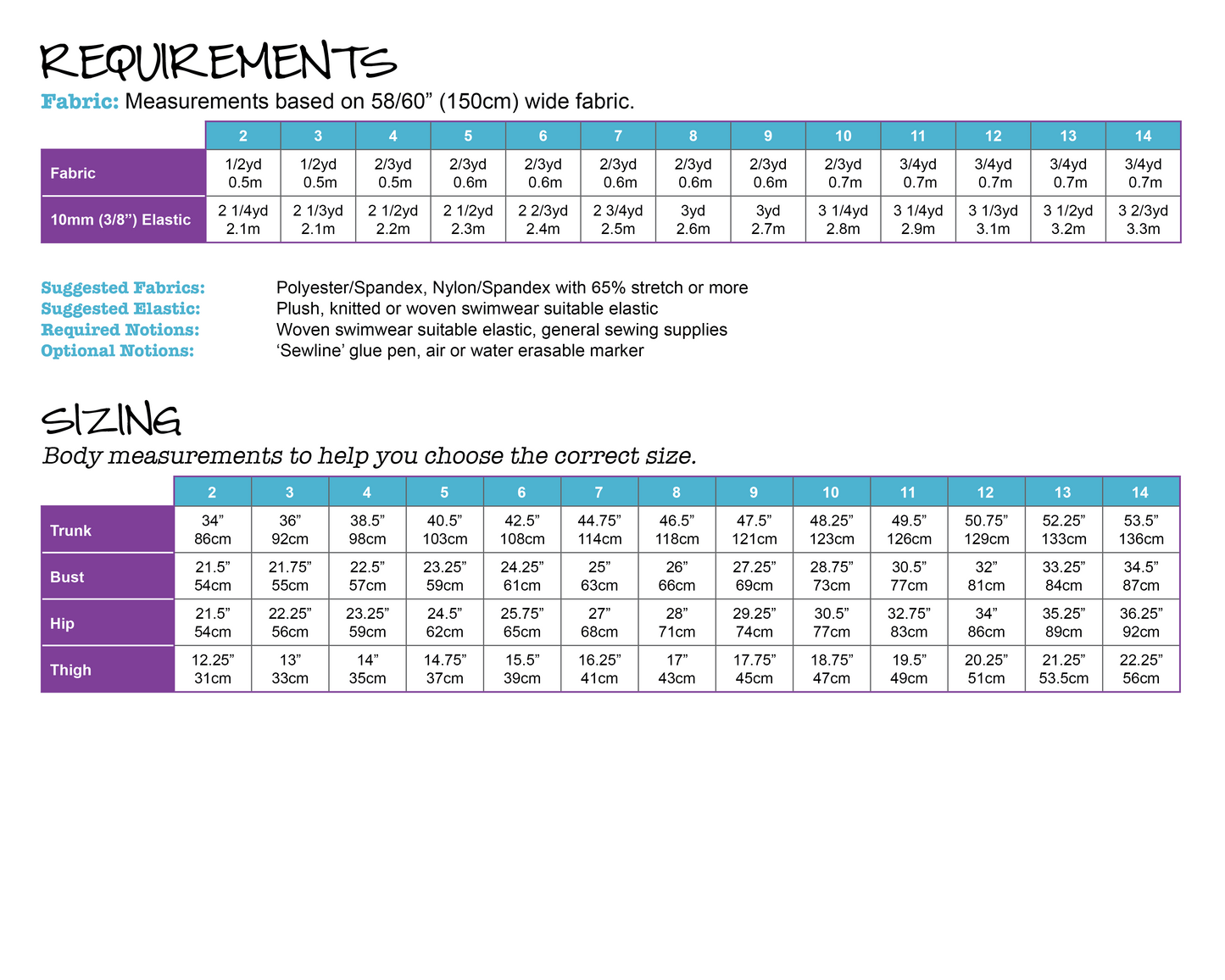 PDF Pattern: Medley Togs