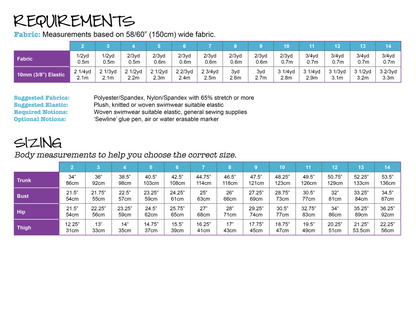 PDF Pattern: Medley Togs