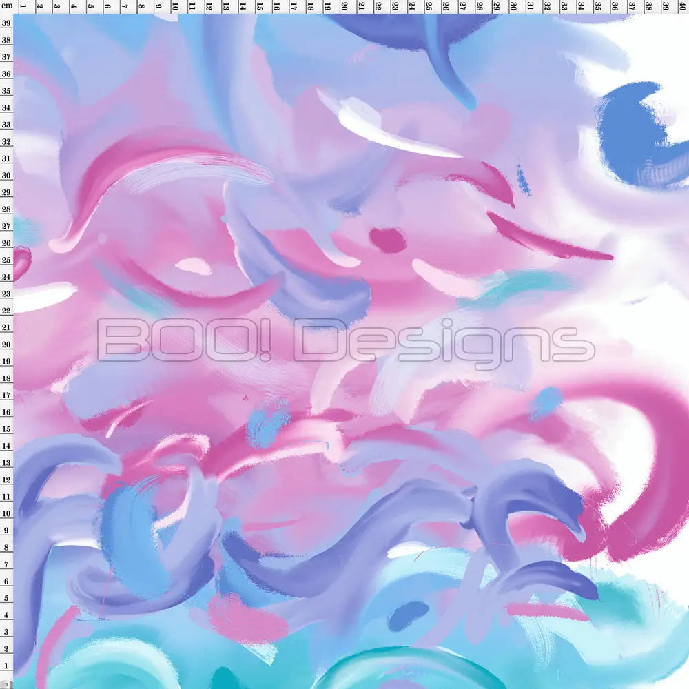 Spandex Abstract Pastel FULL Fabric