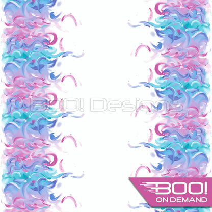 Spandex Abstract Pastel Mirrored Fabric