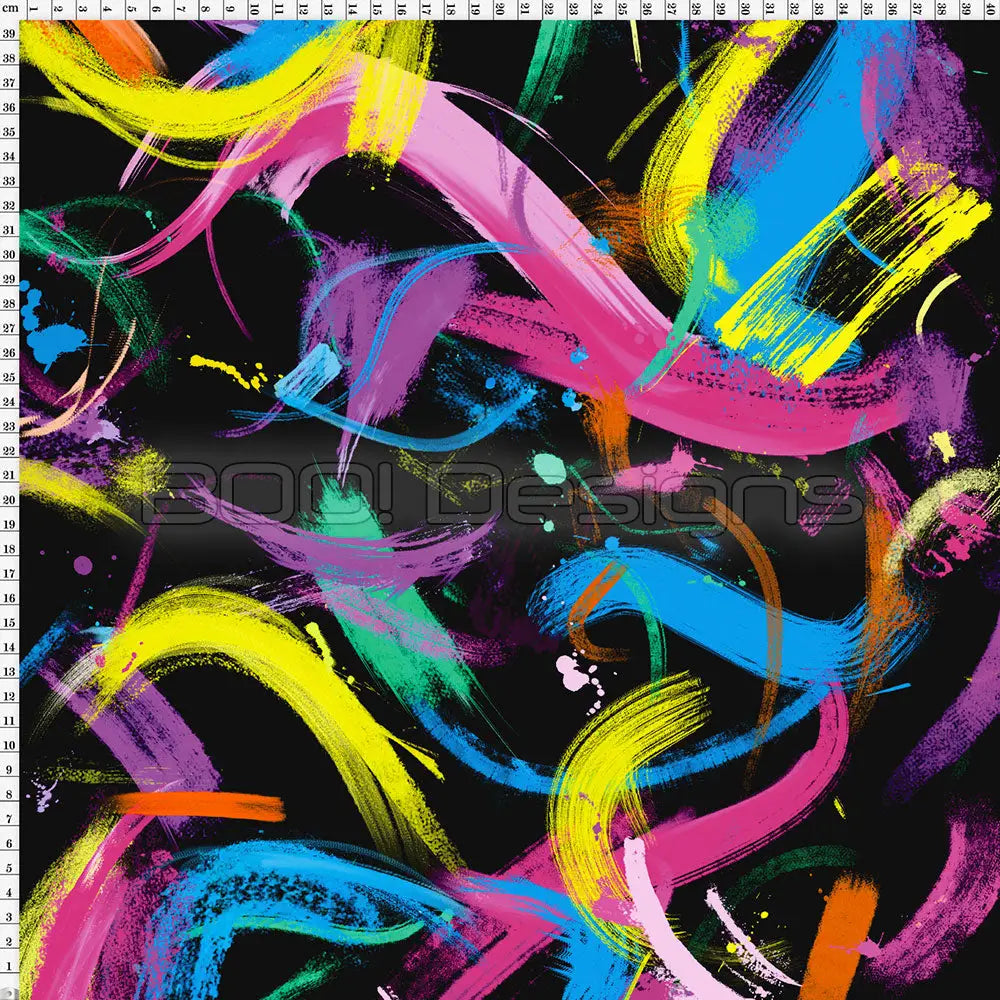 Spandex Abstract Rainbow FULL Fabric