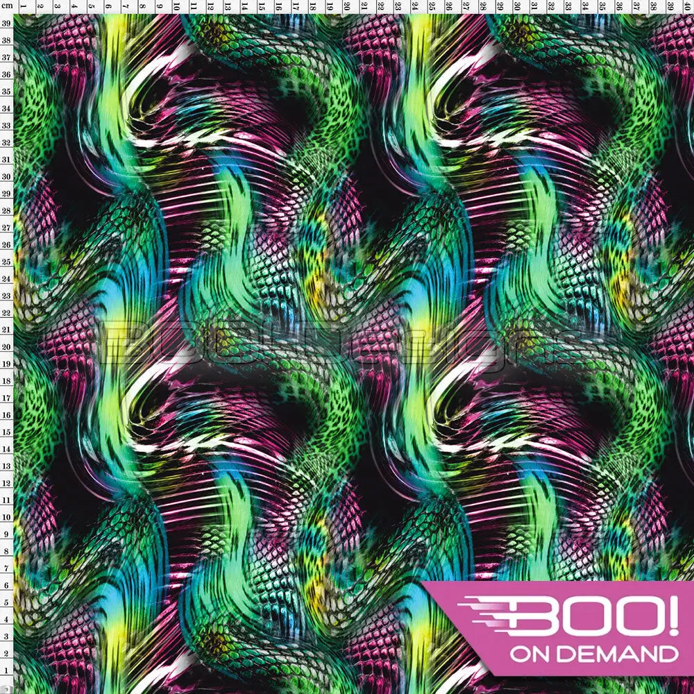 Spandex Adder Green Fabric