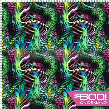 Spandex Adder Green Fabric