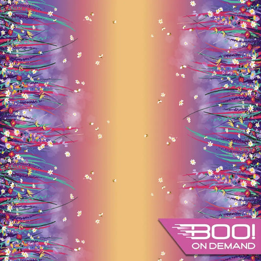 Spandex Beeutiful Border Dawn Fabric