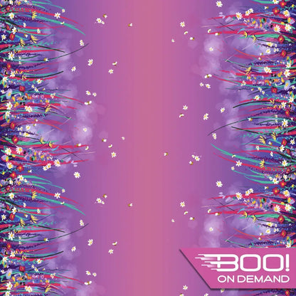 Spandex Beeutiful Border Dusk Fabric