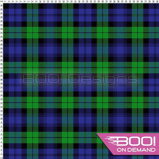 Spandex Black Watch Checked - Fabric