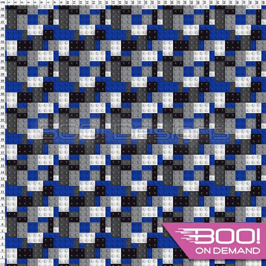 Spandex Blocks Seagull Fabric