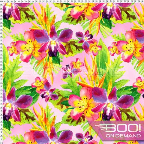 Spandex Bloom Pink Fabric