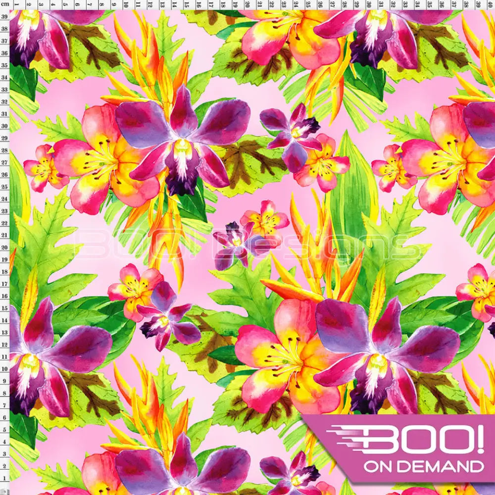 Spandex Bloom Pink Fabric