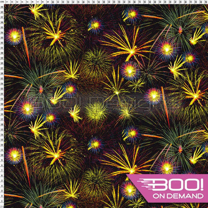 Spandex Bonfire Night Yellow Fabric