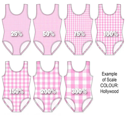 Spandex BOO35 Gingham Delft Fabric