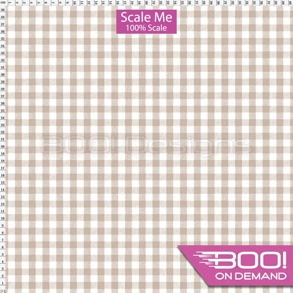 Spandex BOO35 Gingham Desert Fabric
