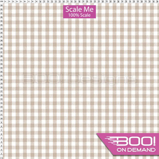 Spandex BOO35 Gingham Desert Fabric