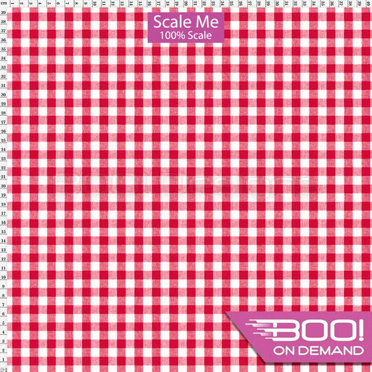 Spandex BOO35 Gingham Flamenco Fabric