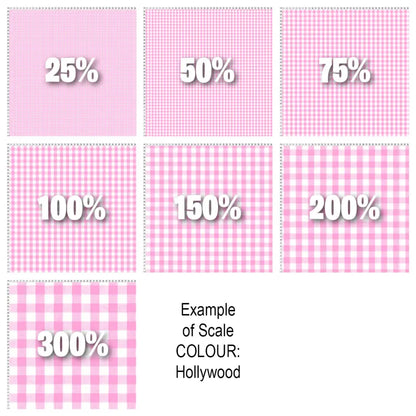 Spandex BOO35 Gingham Flamingo Fabric