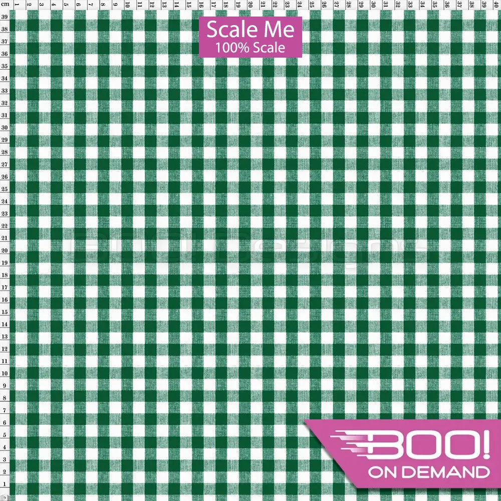 Spandex BOO35 Gingham Hunter Fabric