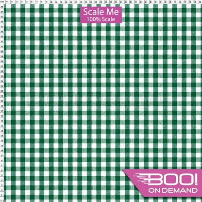Spandex BOO35 Gingham Hunter Fabric