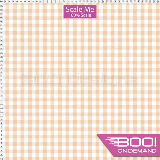 Spandex BOO35 Gingham Nude Fabric