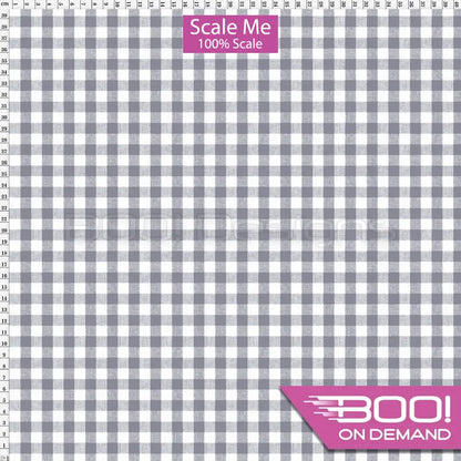 Spandex BOO35 Gingham Smoke Fabric