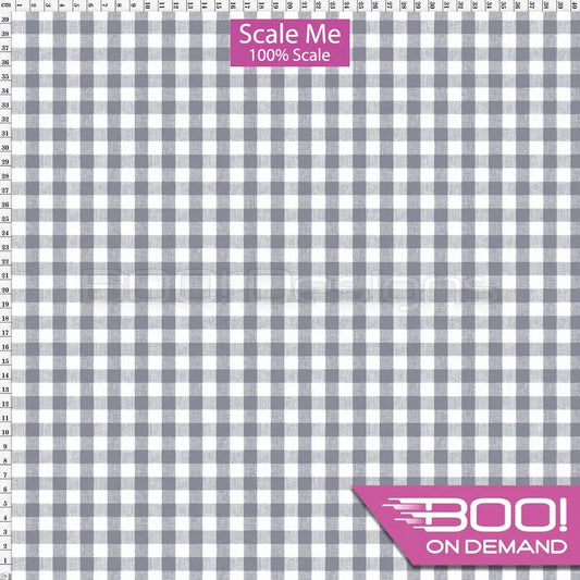 Spandex BOO35 Gingham Smoke Fabric