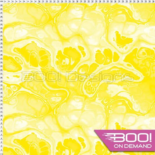 Spandex BOO35 Marble Ink Canary Fabric