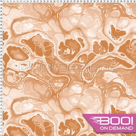 Spandex BOO35 Marble Ink Copper Fabric