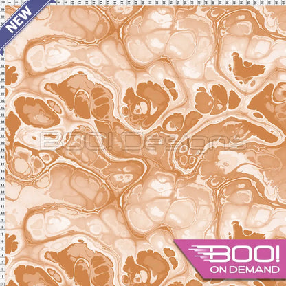 Spandex BOO35 Marble Ink Copper Fabric