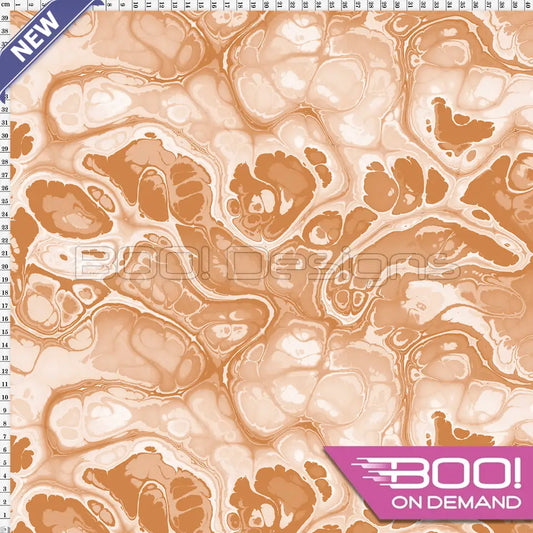 Spandex BOO35 Marble Ink Copper Fabric