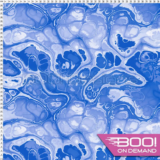 Spandex BOO35 Marble Ink Delft Fabric
