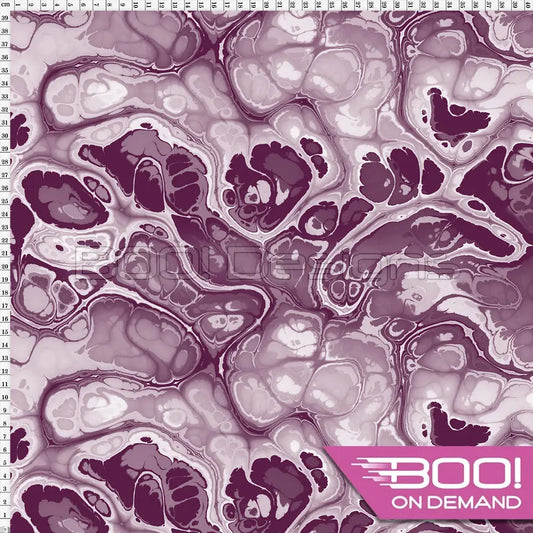 Spandex BOO35 Marble Ink Merlot Fabric