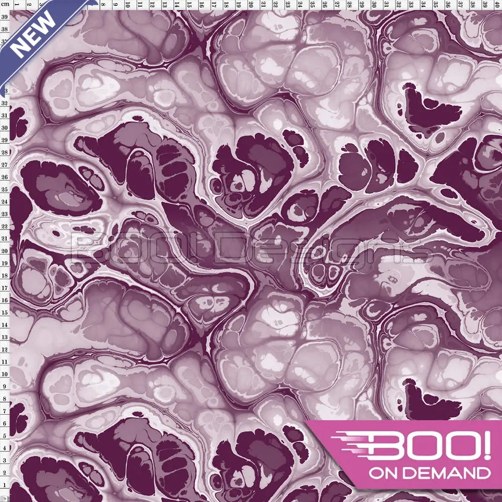 Spandex BOO35 Marble Ink Merlot Fabric