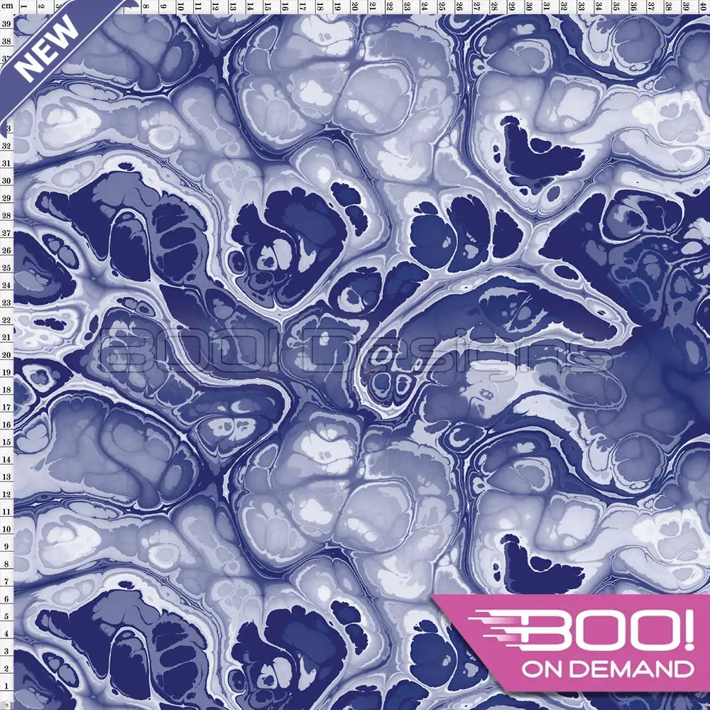 Spandex BOO35 Marble Ink Moonlight Fabric