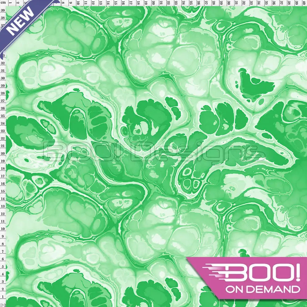 Spandex BOO35 Marble Ink Shamrock Fabric