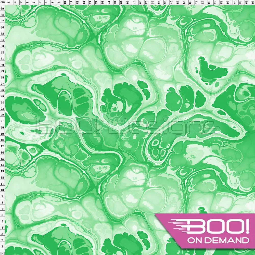 Spandex BOO35 Marble Ink Shamrock Fabric