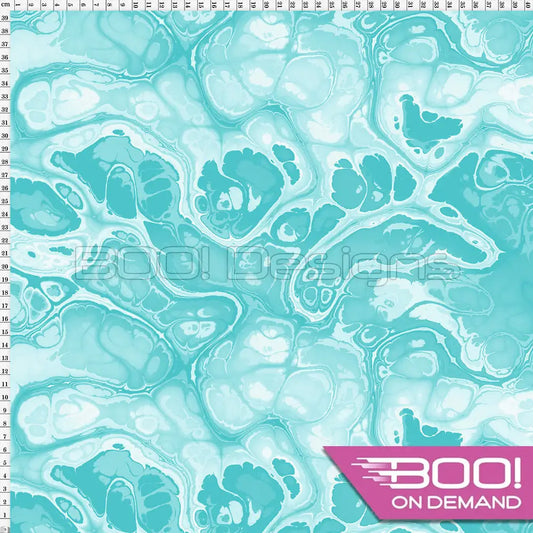 Spandex BOO35 Marble Ink Verdigris Fabric