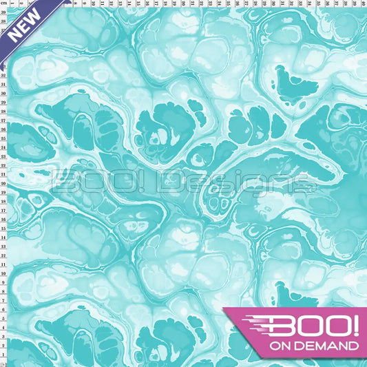 Spandex BOO35 Marble Ink Verdigris Fabric