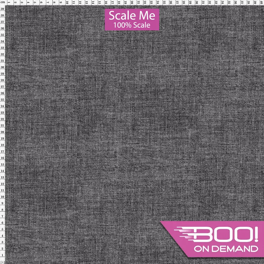 Spandex BOO35 Printed Denim Black Fabric