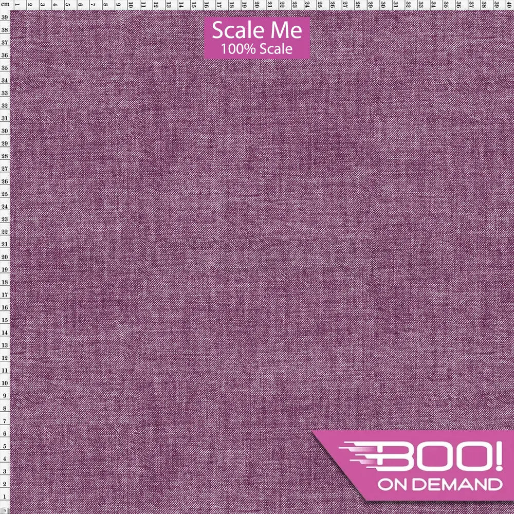 Spandex BOO35 Printed Denim Merlot Fabric
