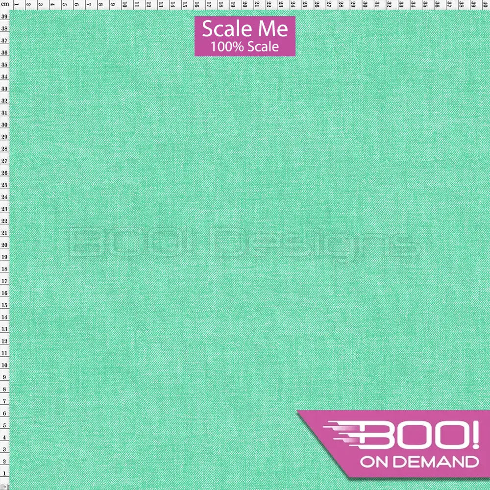 Spandex BOO35 Printed Denim Mint Fabric