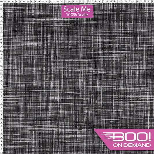 Spandex BOO35 Printed Linen Black Fabric