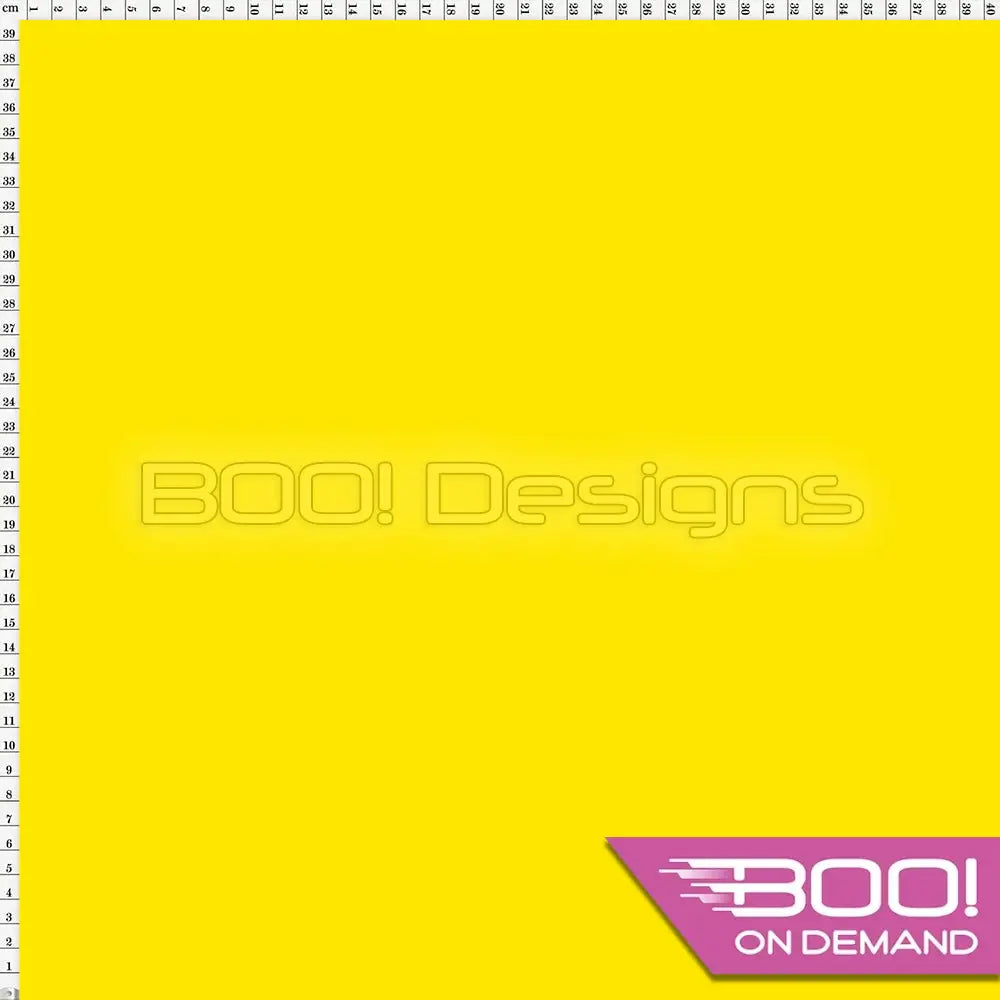 Spandex BOO35 Printed Solid Canary Fabric