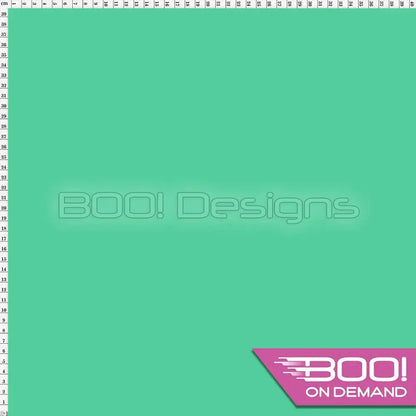 Spandex BOO35 Printed Solid Mint Fabric
